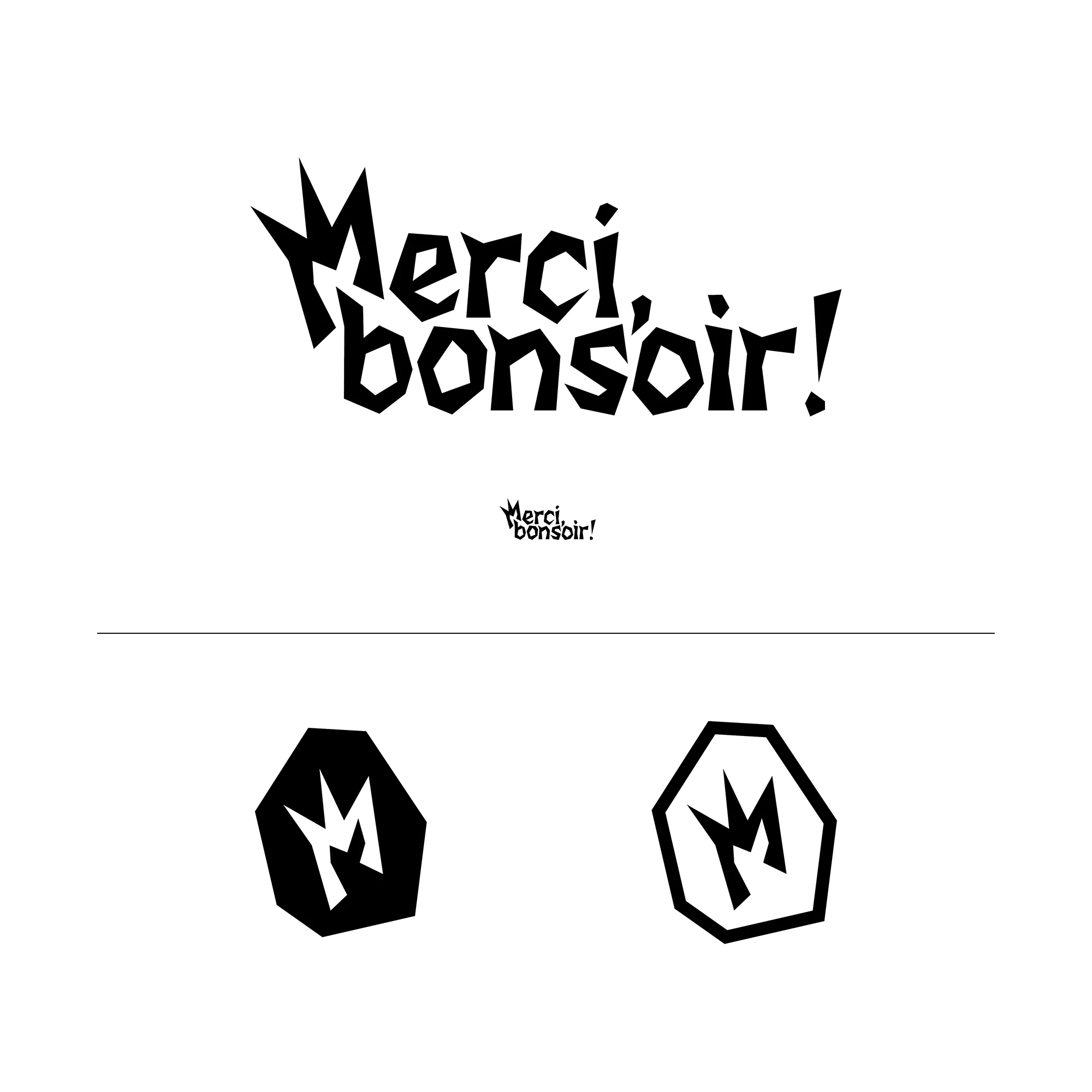 Logo du festival Merci, Bonsoir ! avec une variante sous forme d'icône