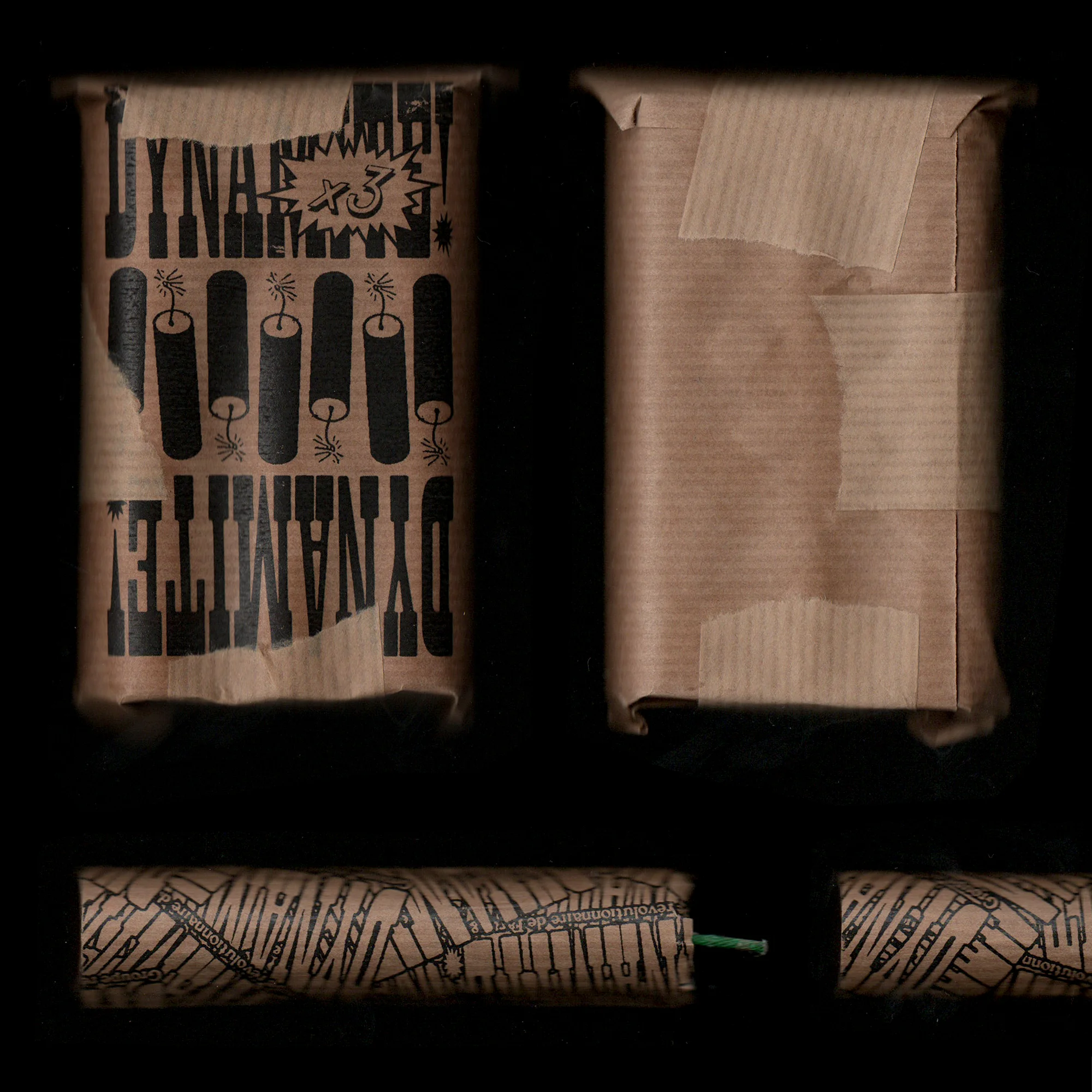 Scan du packaging de bâtons de dynamite